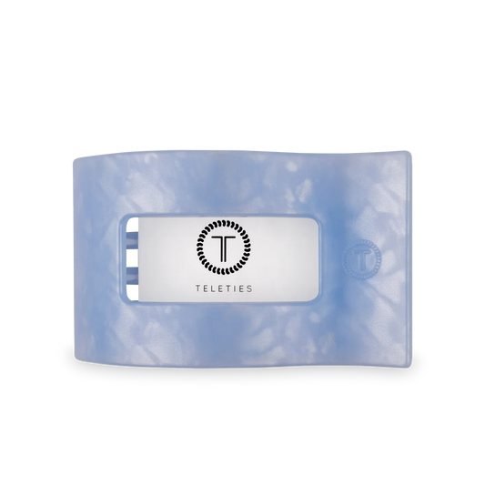 Blue Lagoon Flat Rectangle Hair Clip