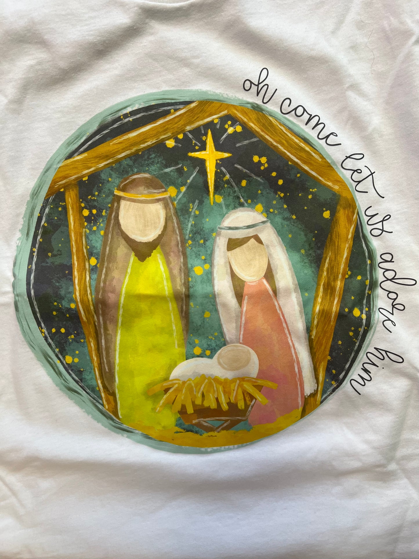 Oh Come Let Us Adore Him Graphic Tee