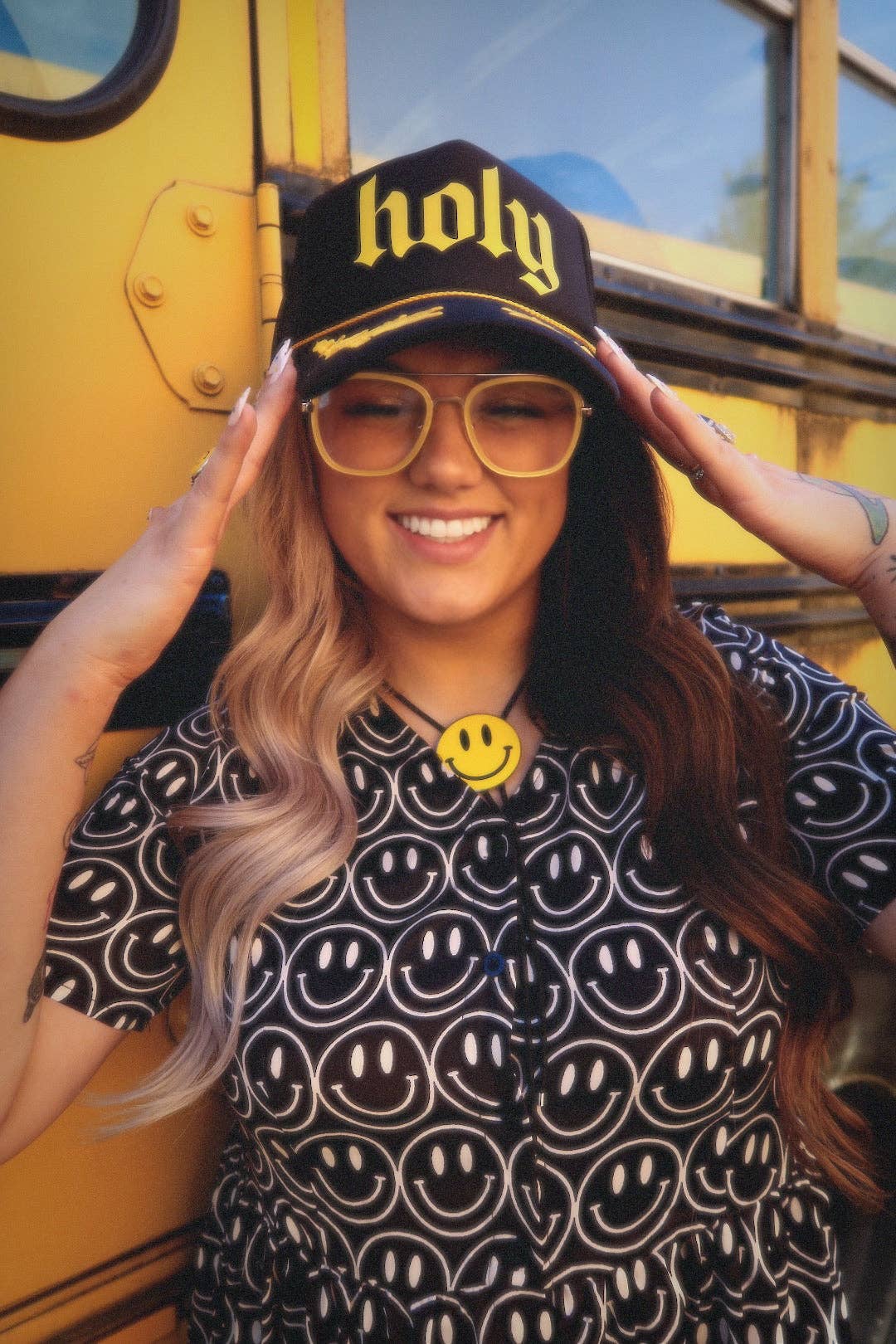 Main Character Oversized Smiley Dress Emy Ave™ Original