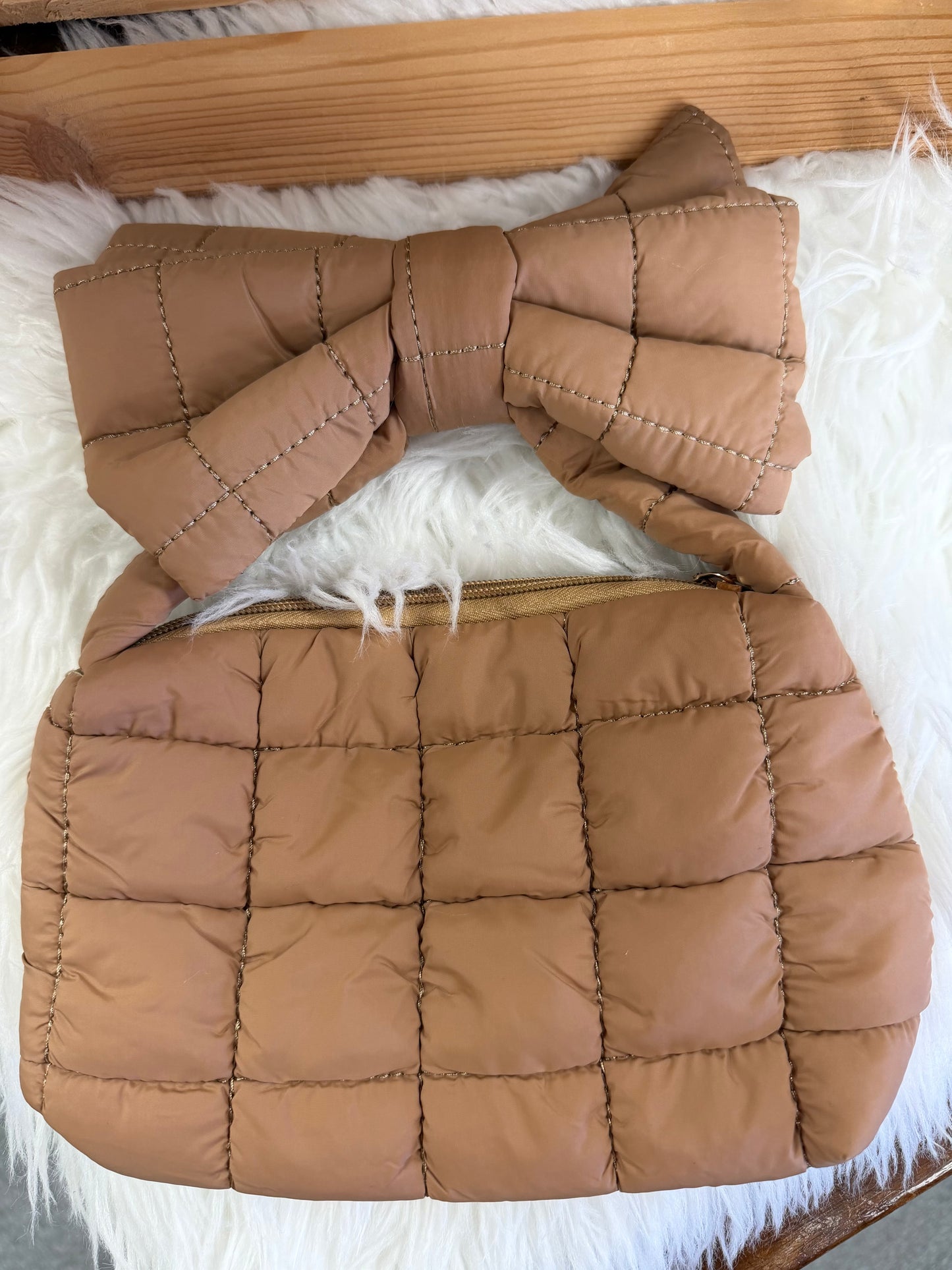 Mini Puffer Bow Bag