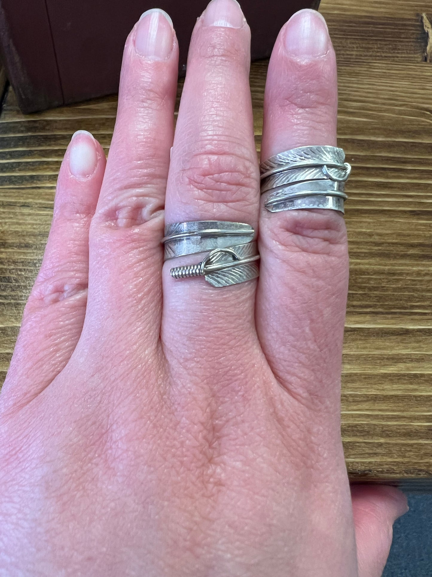 Sterling Silver Feather Ring