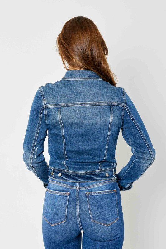 Judy Blue Denim Classic Destroy Jacket