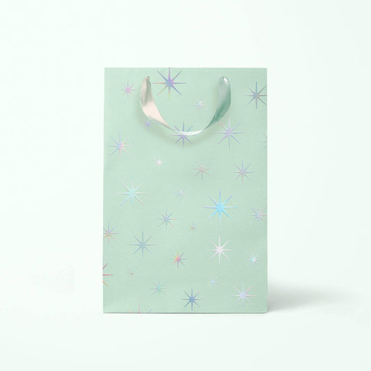 Starburst Gift Bag | Holographic Mint