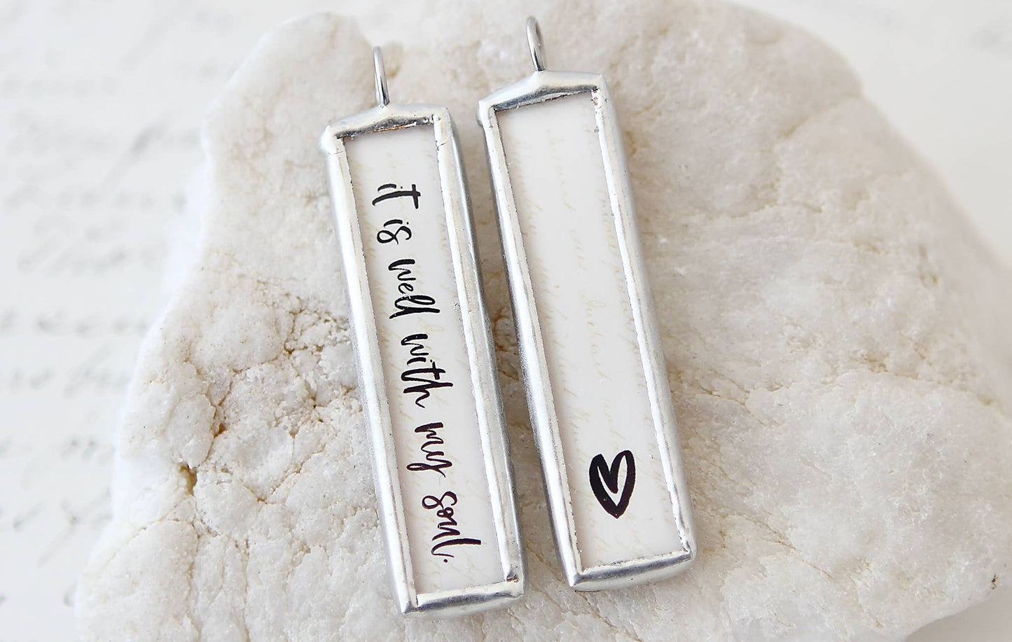 It is Well With My Soul Soldered Art Charm
