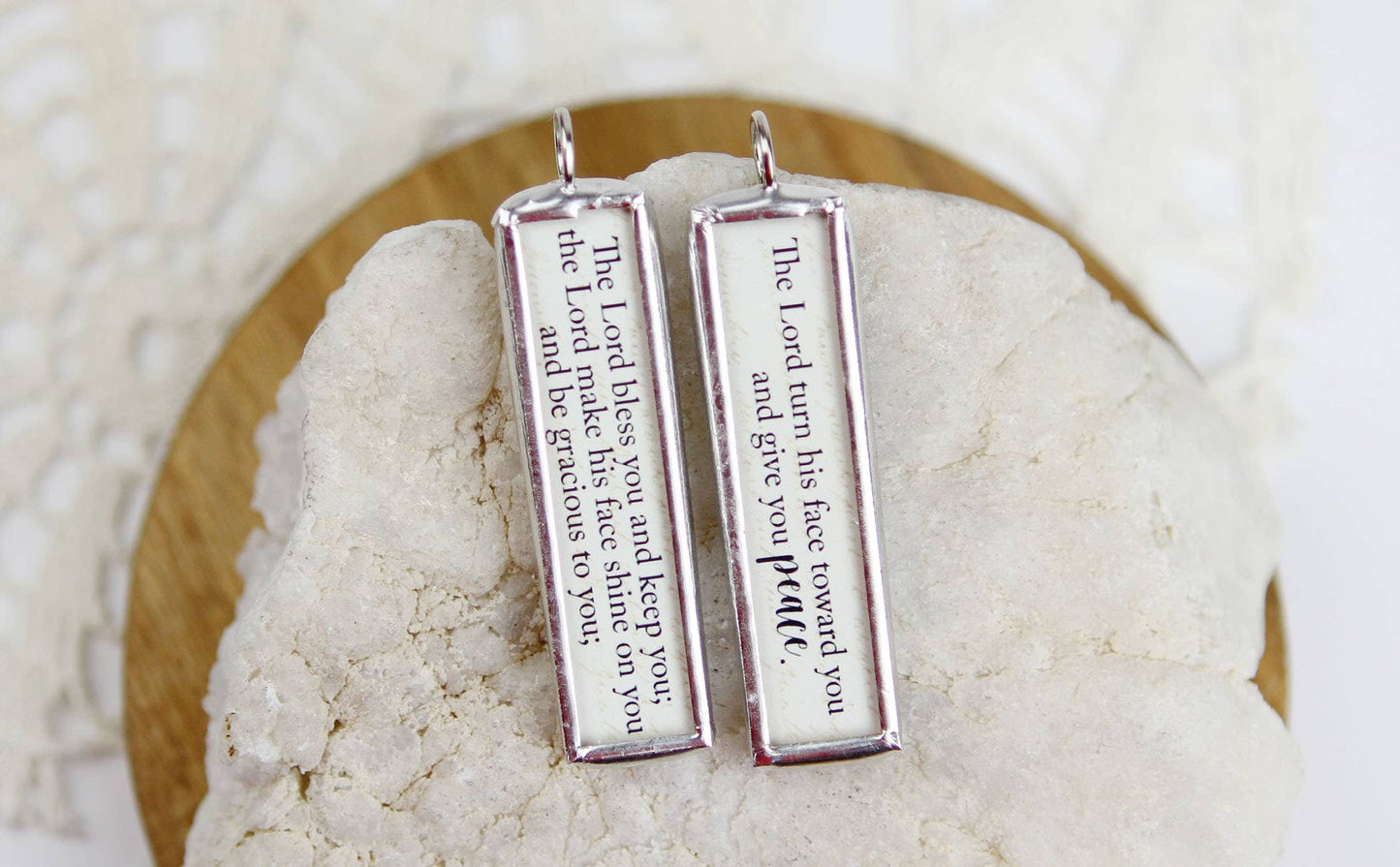 The Lord Bless and Keep You Faith Scripture Charm Necklace