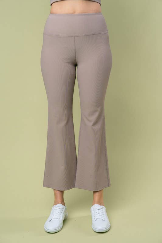 High Waisted Solid Knit Pants