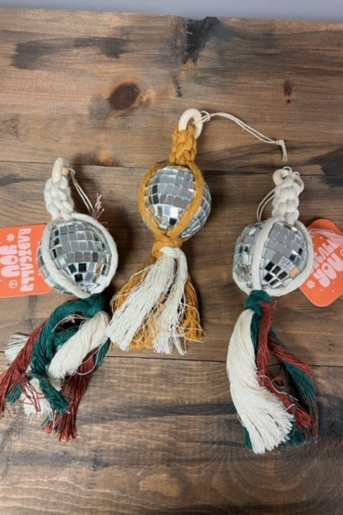 Boho Disco Ball Keychain