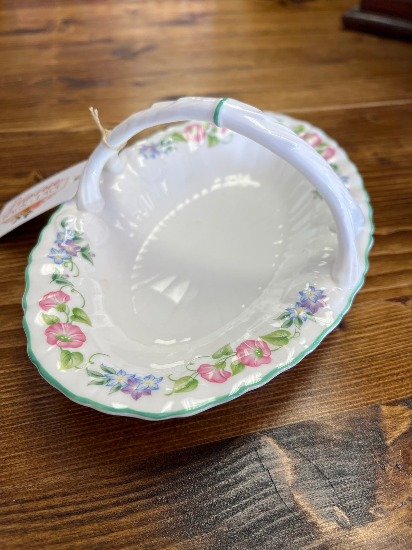 Royal Worcester English Garden Oval Basket Dish
