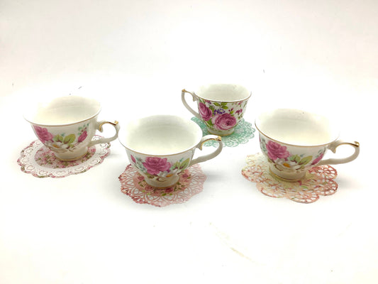 Tea Party Coasters Dollies Vintage French Paper Lace