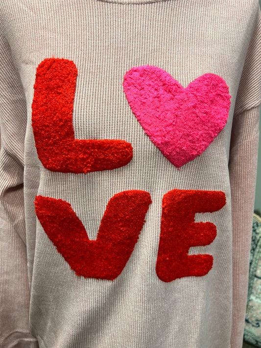 Pink Valentines Love Graphic