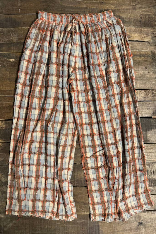 Jaded Gypsy Clear Skies Bubble Pants - Plaid