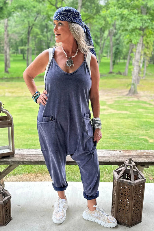 Jaded Gypsy Can't Miss this Romper - Midnight Blue