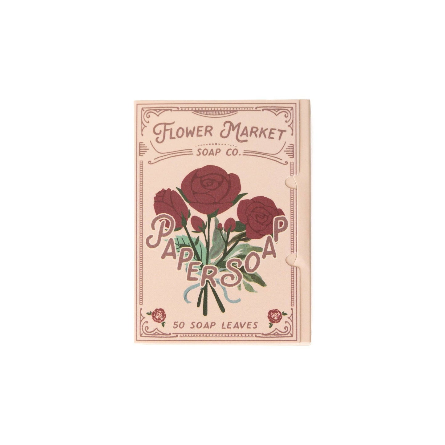 Paper Soap – Rose Scent, Travel Size, 50 Sheets