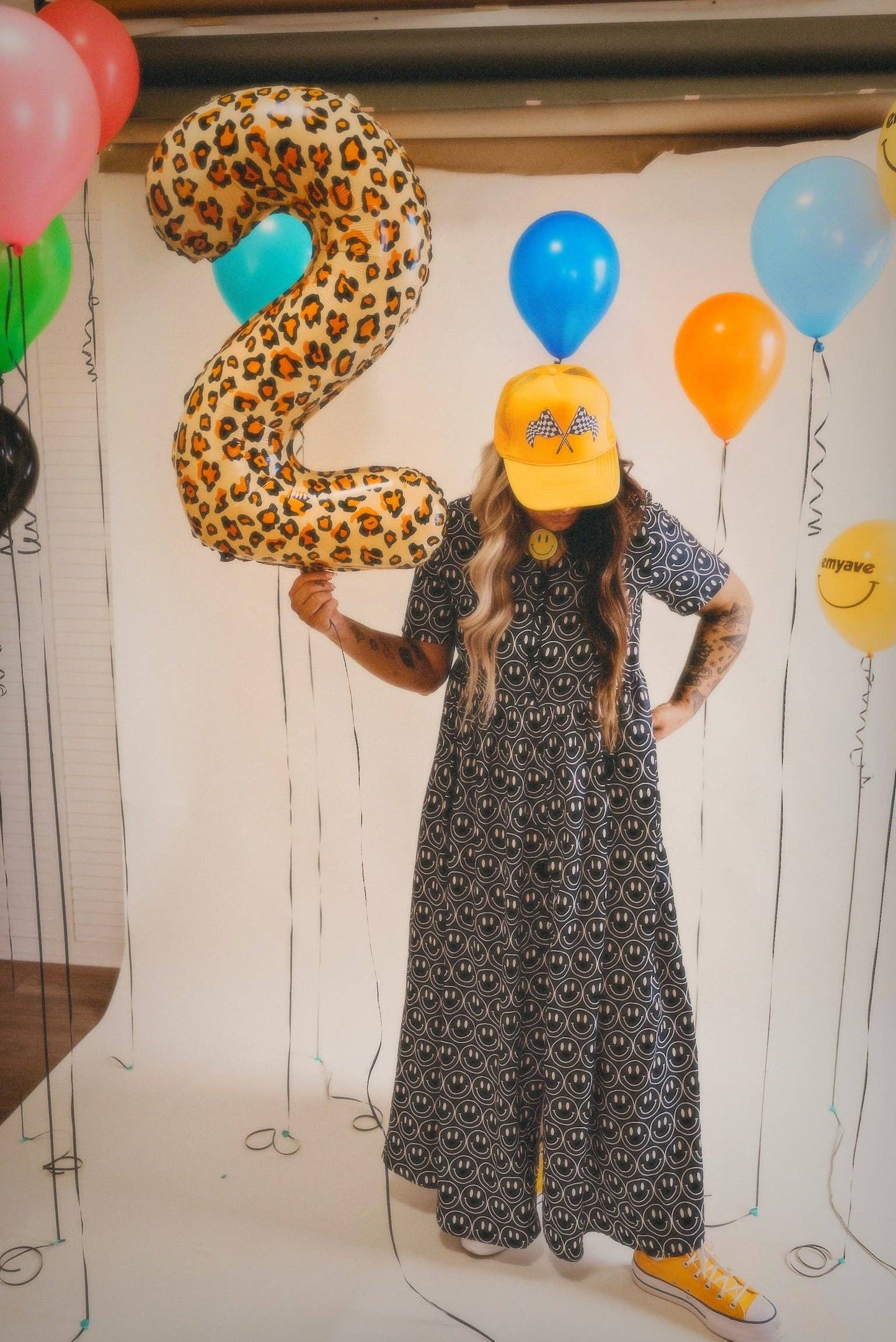 Main Character Oversized Smiley Dress Emy Ave™ Original