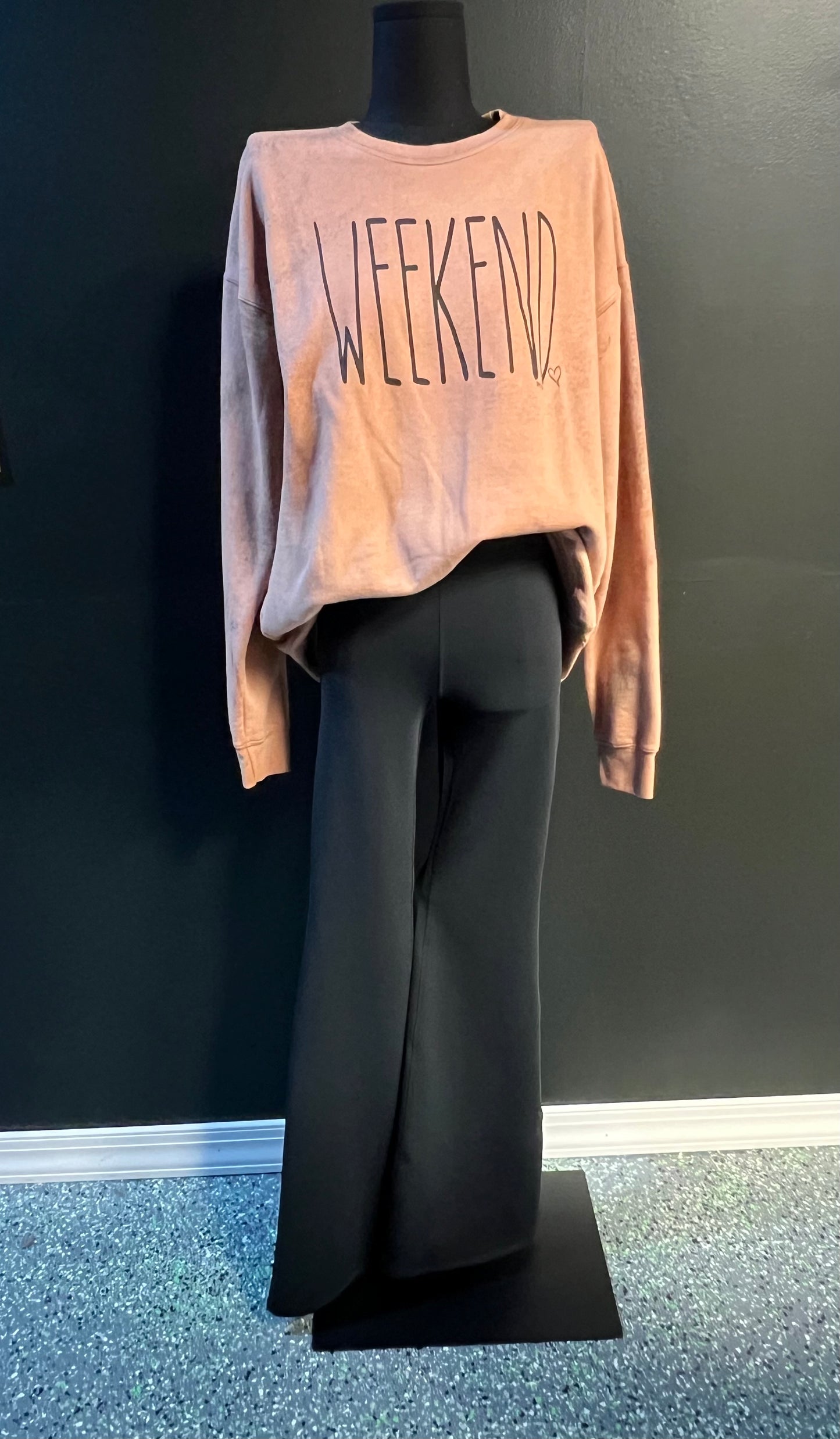 Black Mono B Yoga Flares