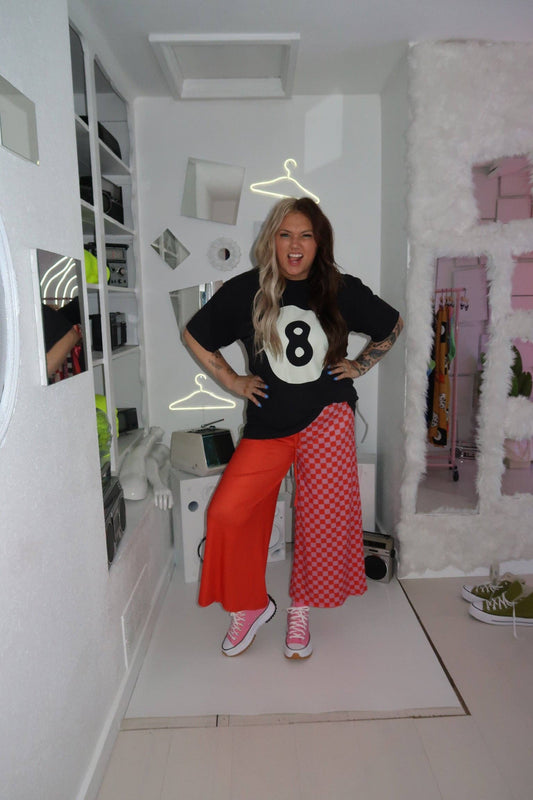 Half & Half Emyave™ Original Pants - RED + PINK