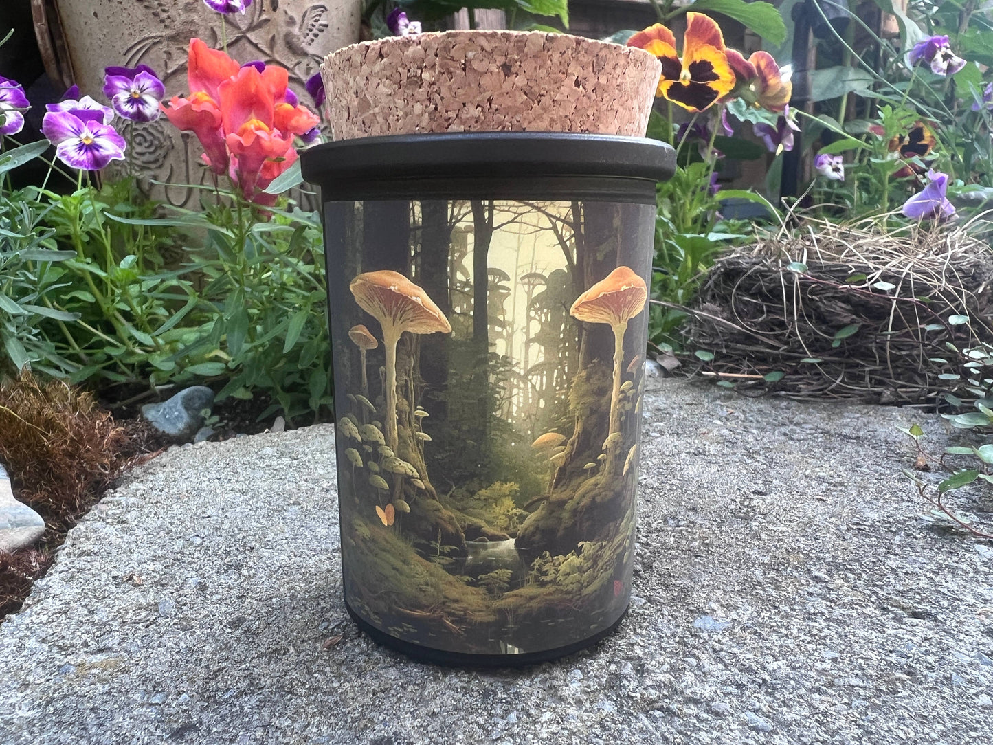 Fairytale Mushroom & Moss candles set of 6 Fairy Magic