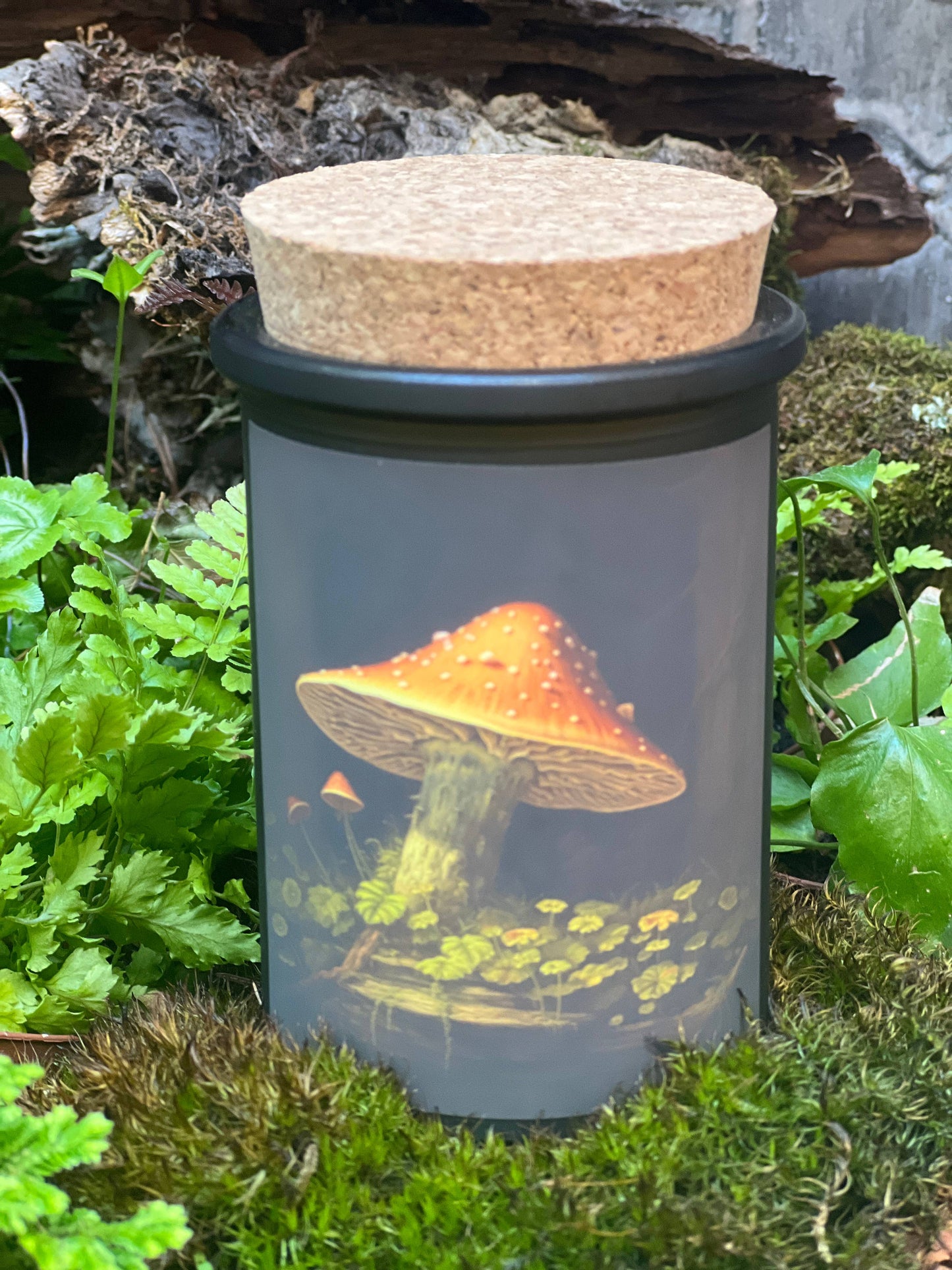 Fairytale Mushroom & Moss candles set of 6 Fairy Magic