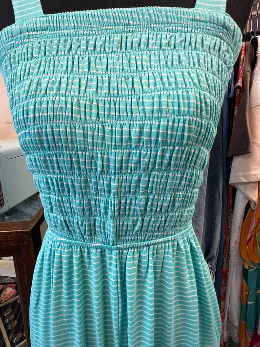 Zenana Teal Stripped Romper