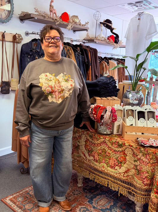 Vintage Valentine Graphic Sweatshirt