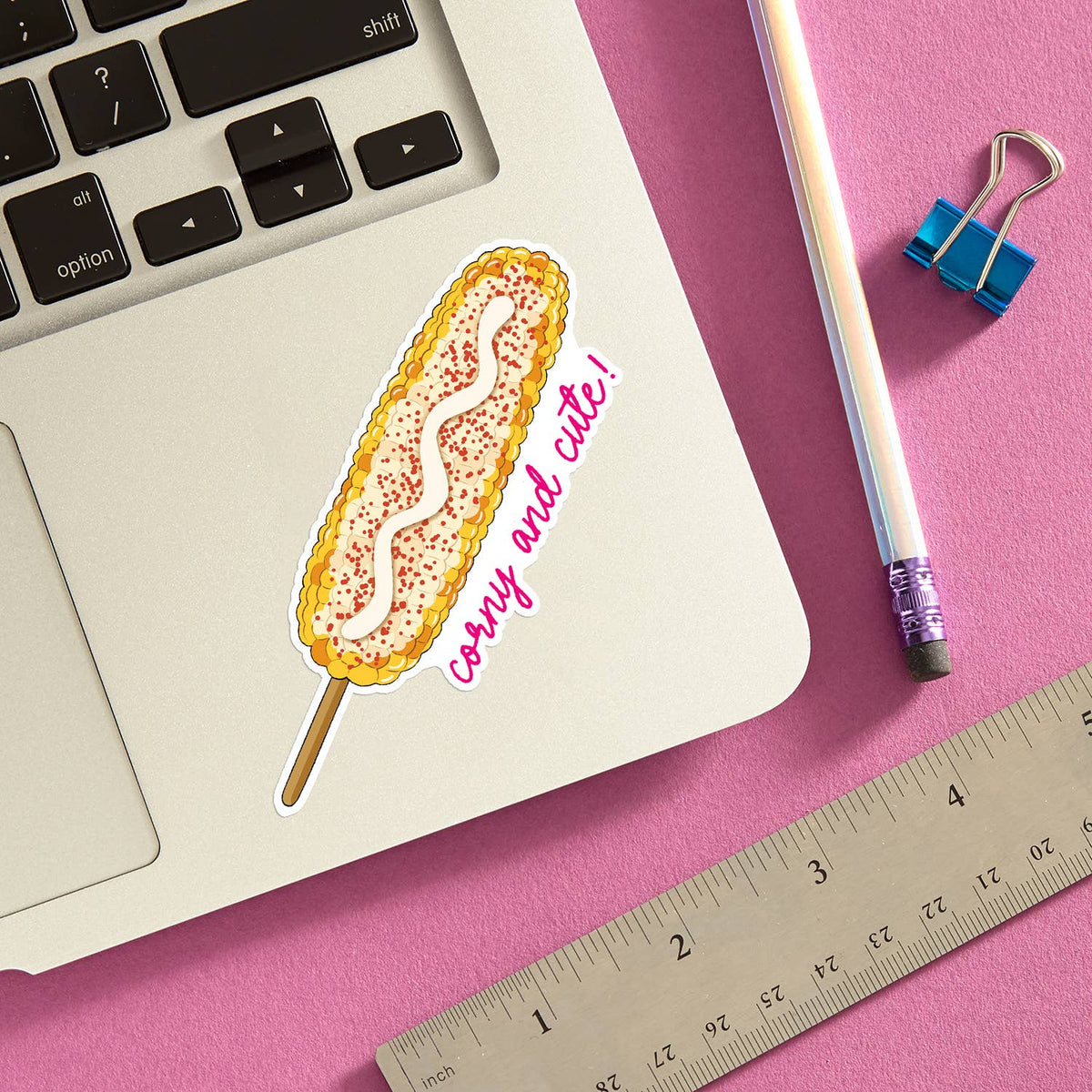 Elote Corny and Cute Die Cut Sticker