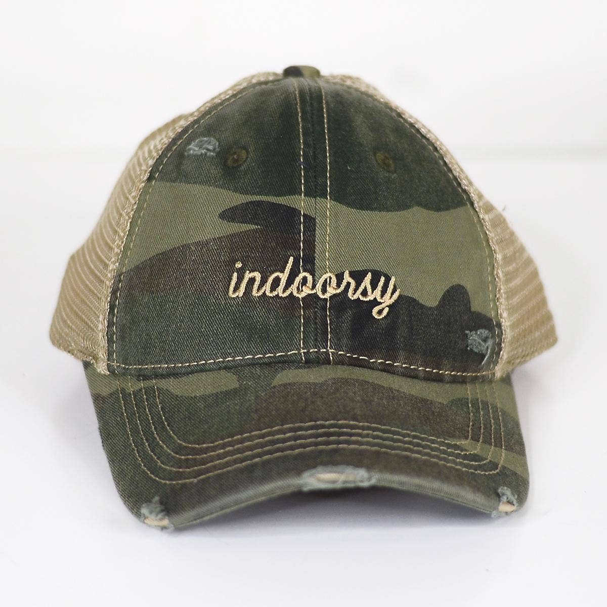 Indoorsy Camo Trucker Hat