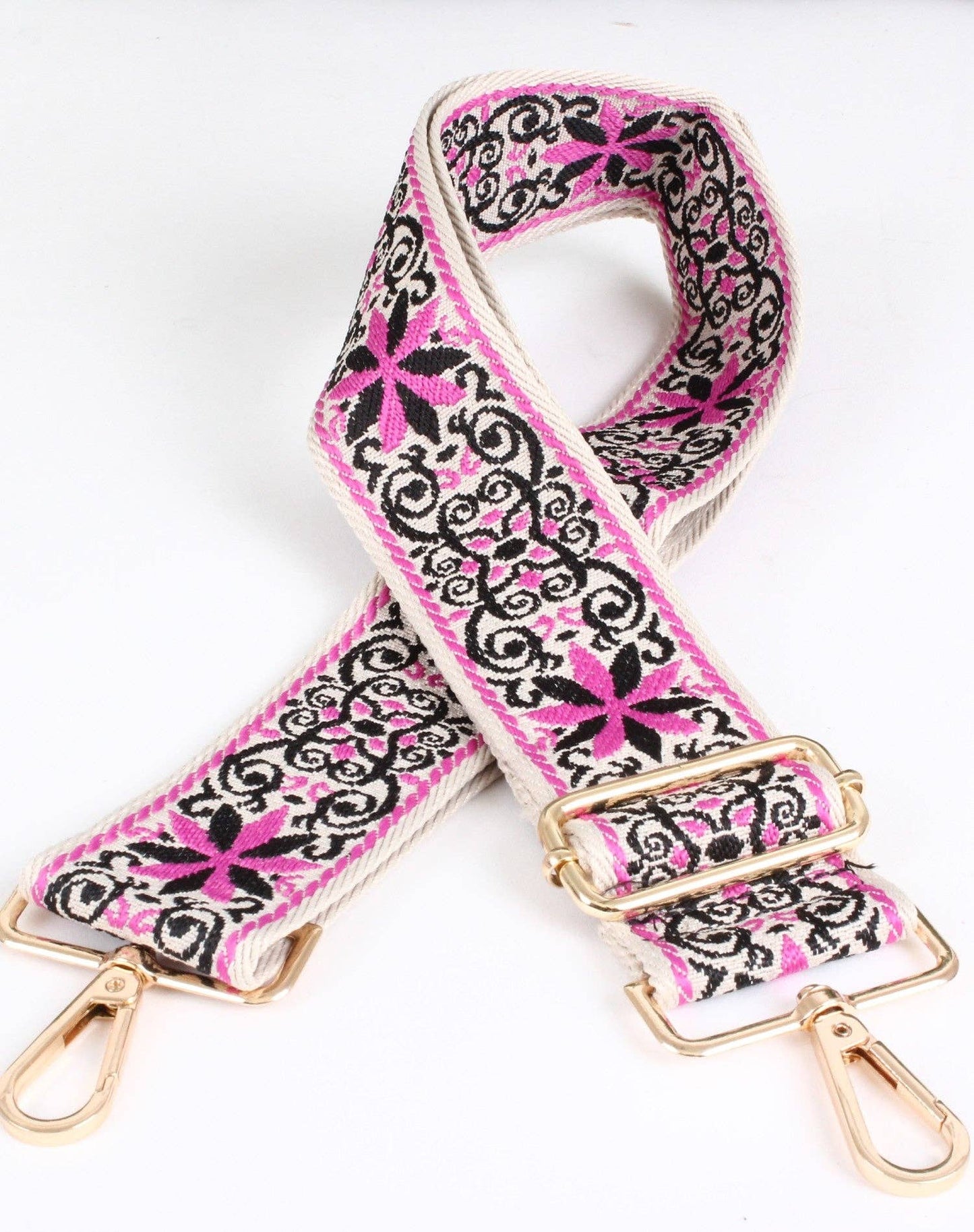 Flower Pattern Adjustable Guitar Strap