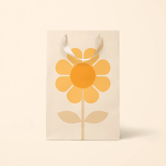Retro Flower Gift Bag | Marigold
