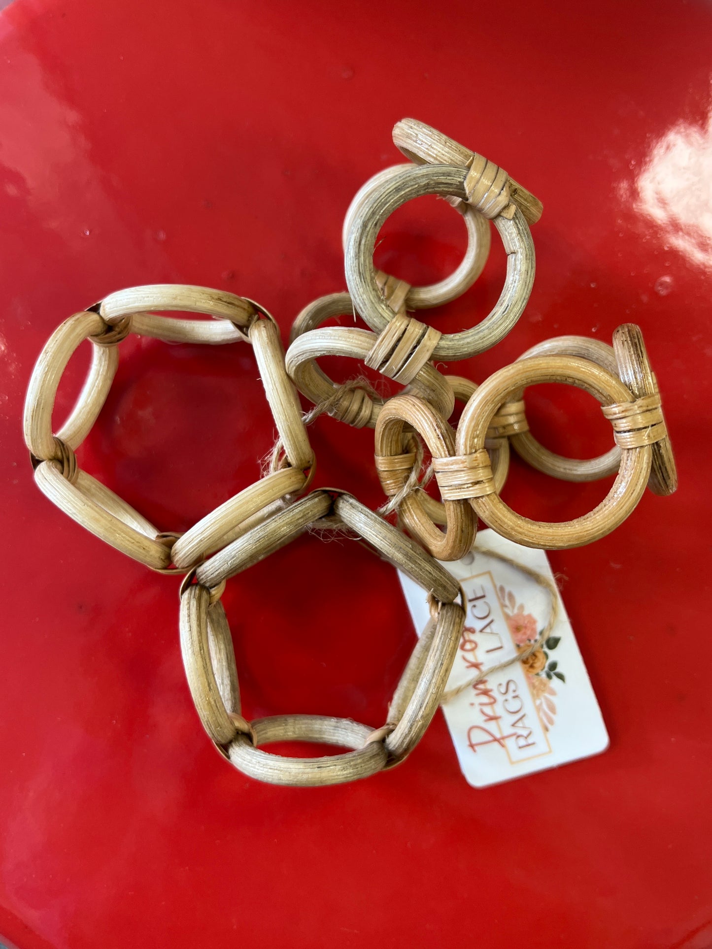 Boho Rattan Napkin Holders