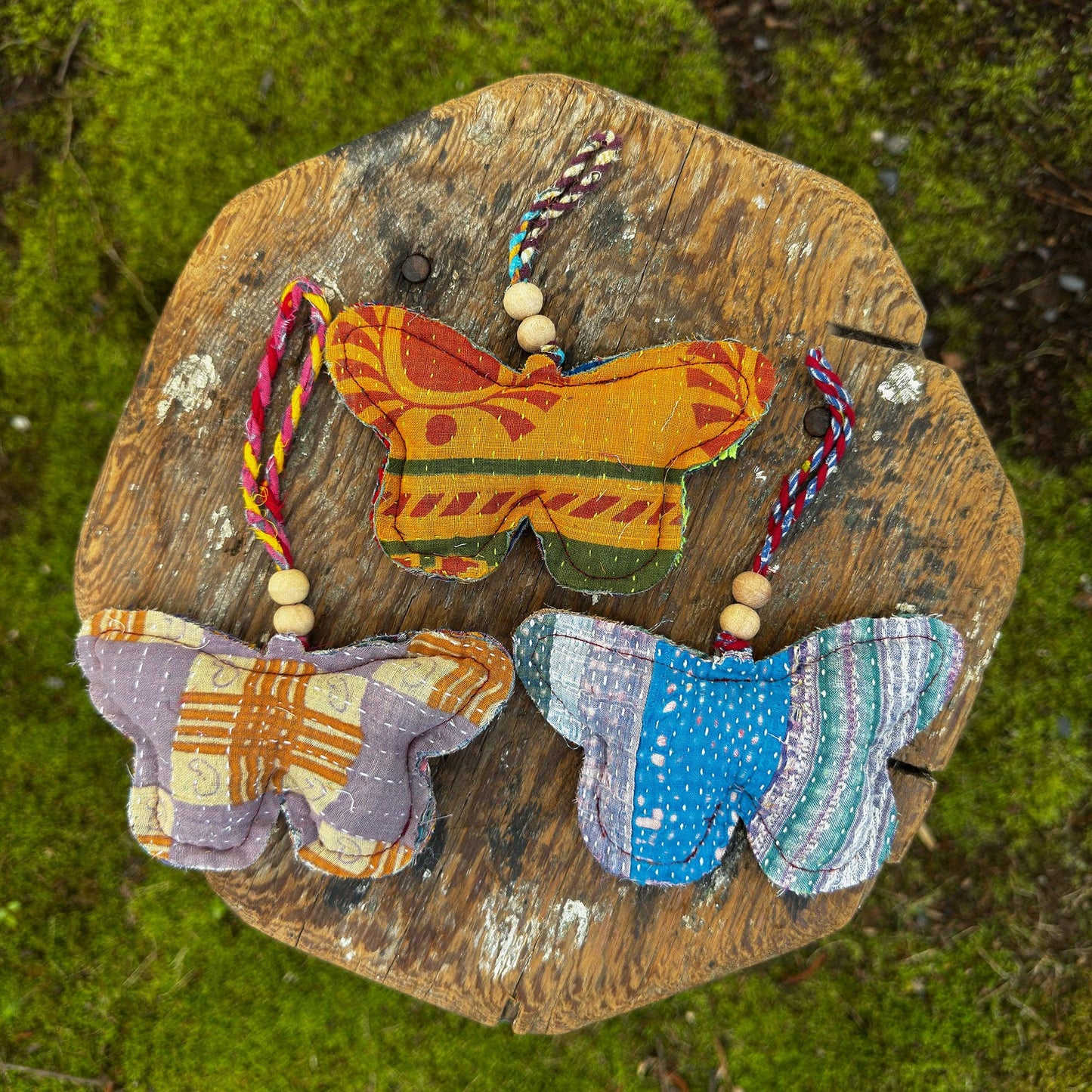 Kantha Butterfly Ornament