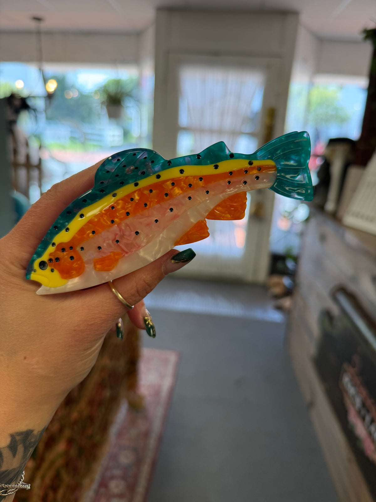 Gone Fishin’ Trout Hair Claw 🐟