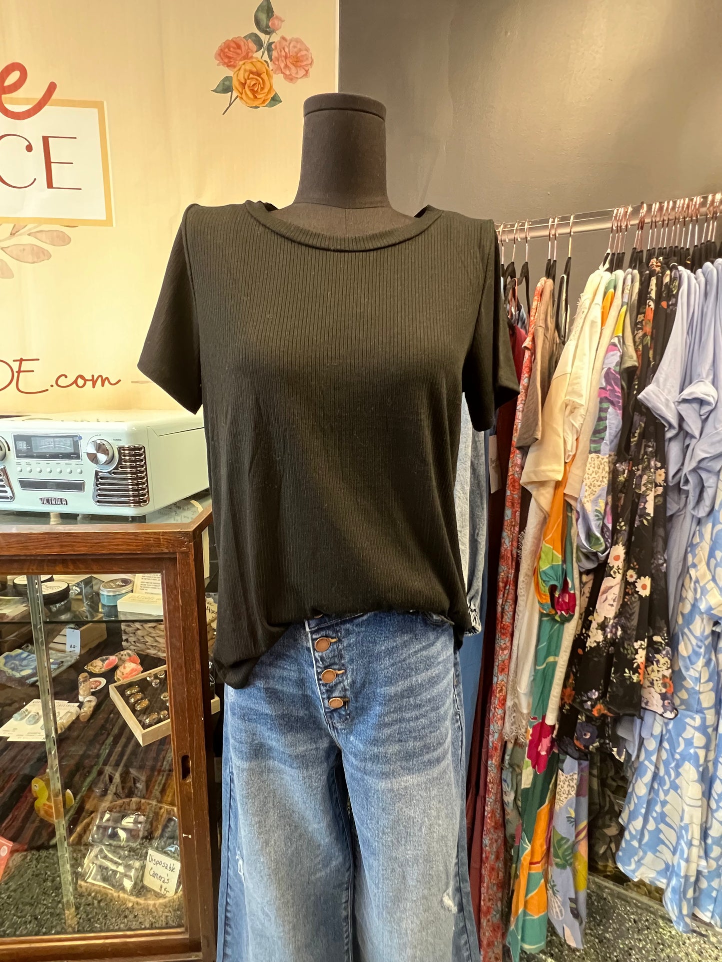 Basic Black MTS Ribbed Shirt