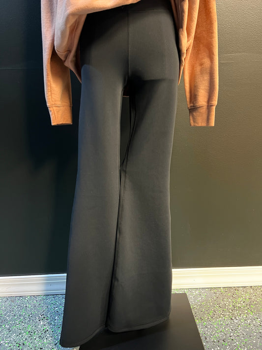 Black Mono B Yoga Flares