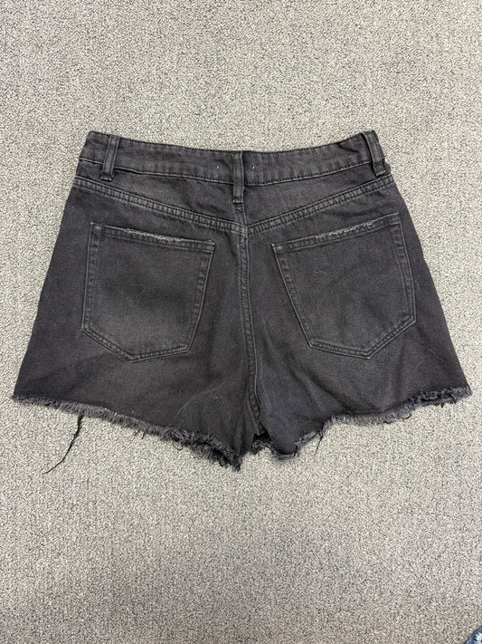 Midnight Rebel Distressed Denim Shorts