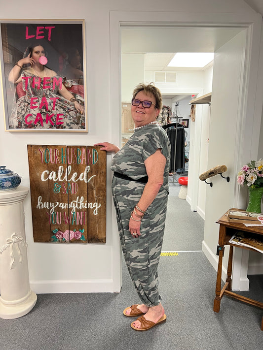 Midsummer Morocco Open Back Jumpsuit - Camo