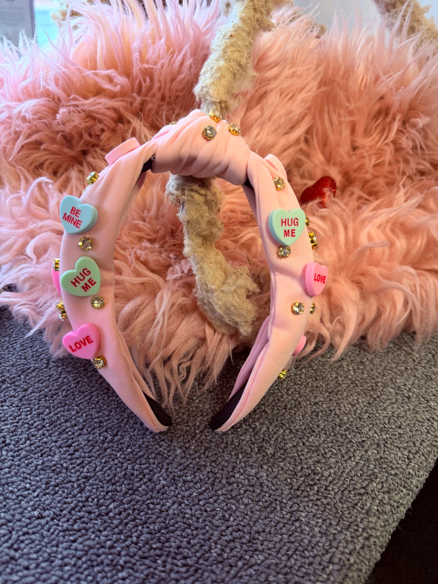 Embellished Valentine Knotted Headband