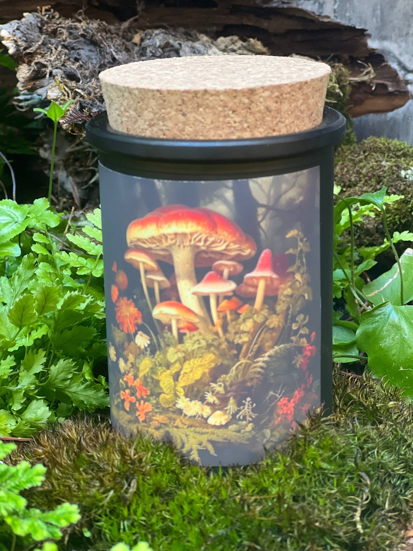 Fairytale Mushroom & Moss candles set of 6 Fairy Magic
