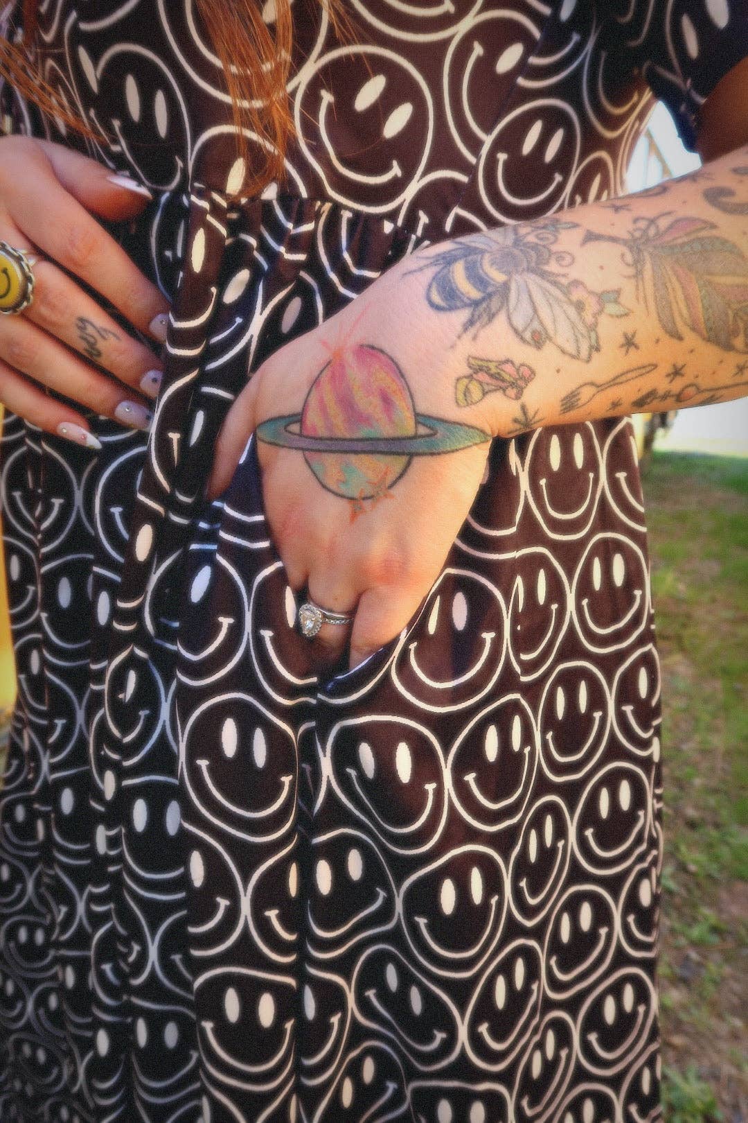 Main Character Oversized Smiley Dress Emy Ave™ Original