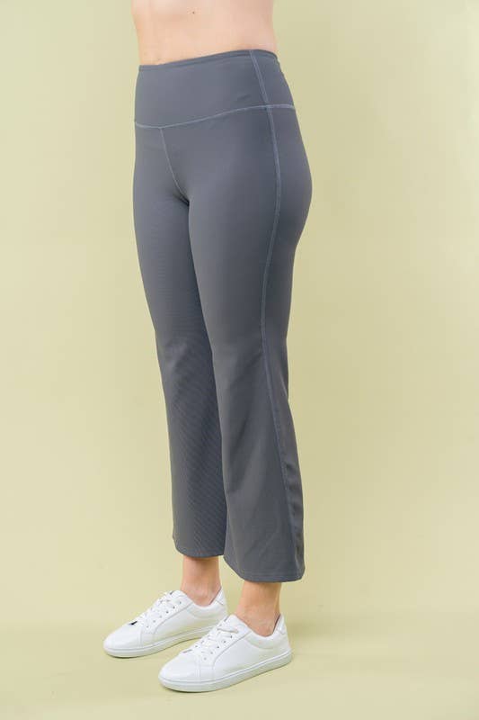 High Waisted Solid Knit Pants