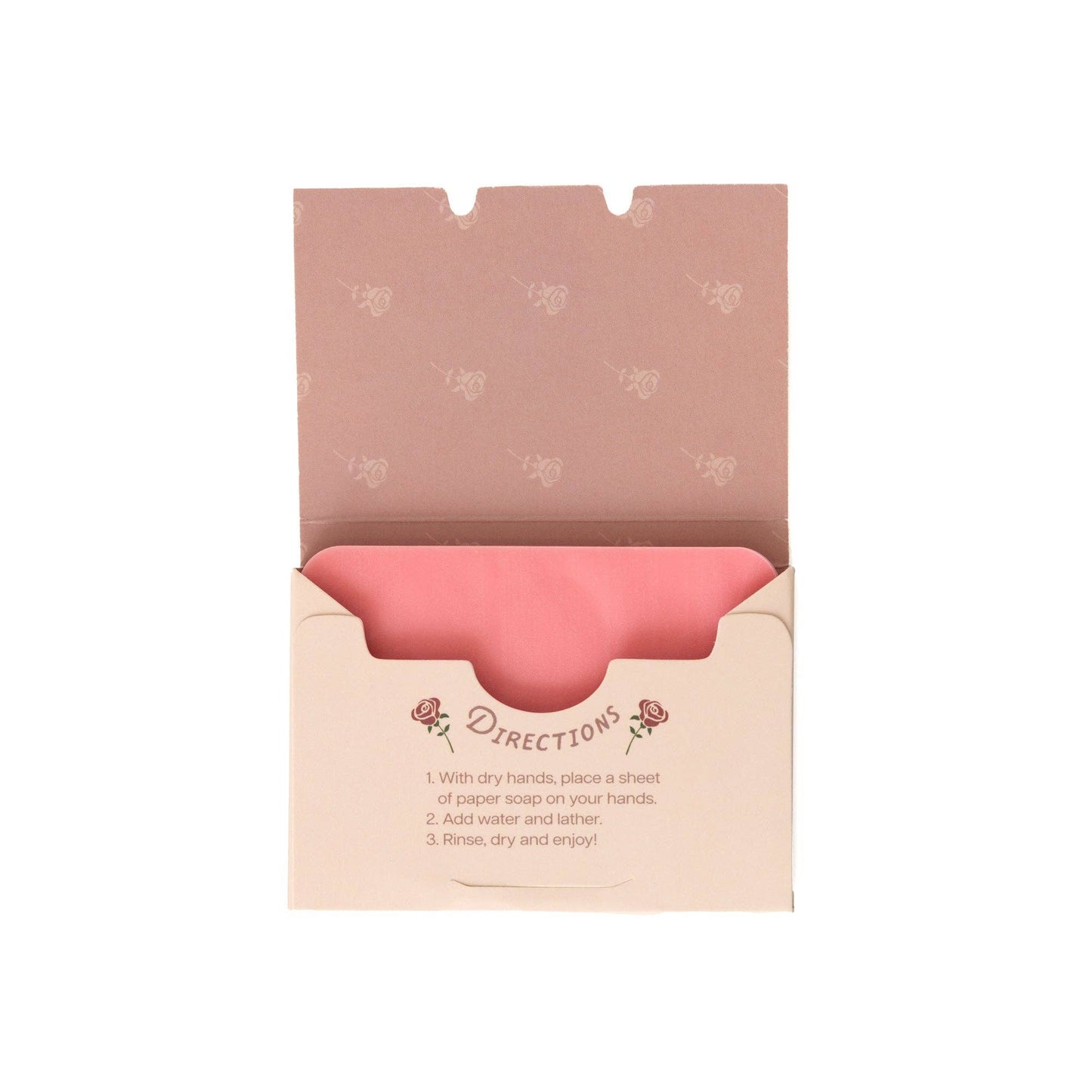 Paper Soap – Rose Scent, Travel Size, 50 Sheets