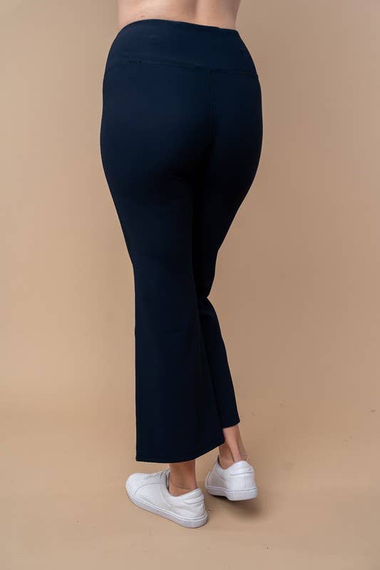 High Waisted Solid Knit Pants