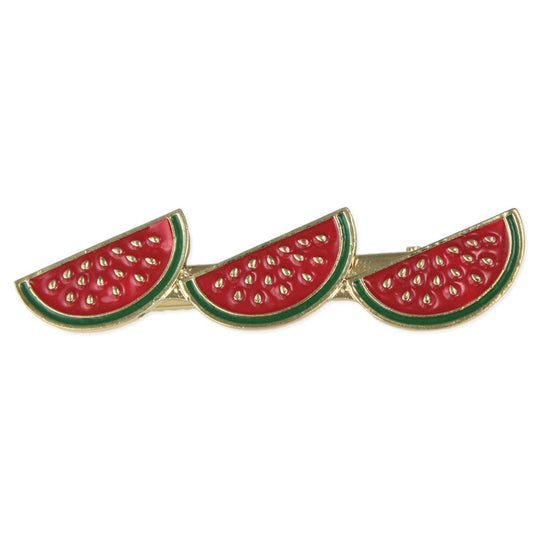 Summer Treat Enamel Watermelon Hair Clip