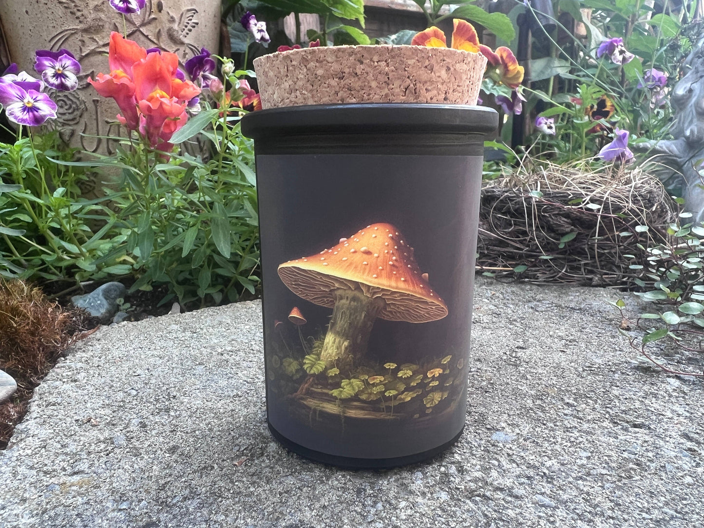 Fairytale Mushroom & Moss candles set of 6 Fairy Magic