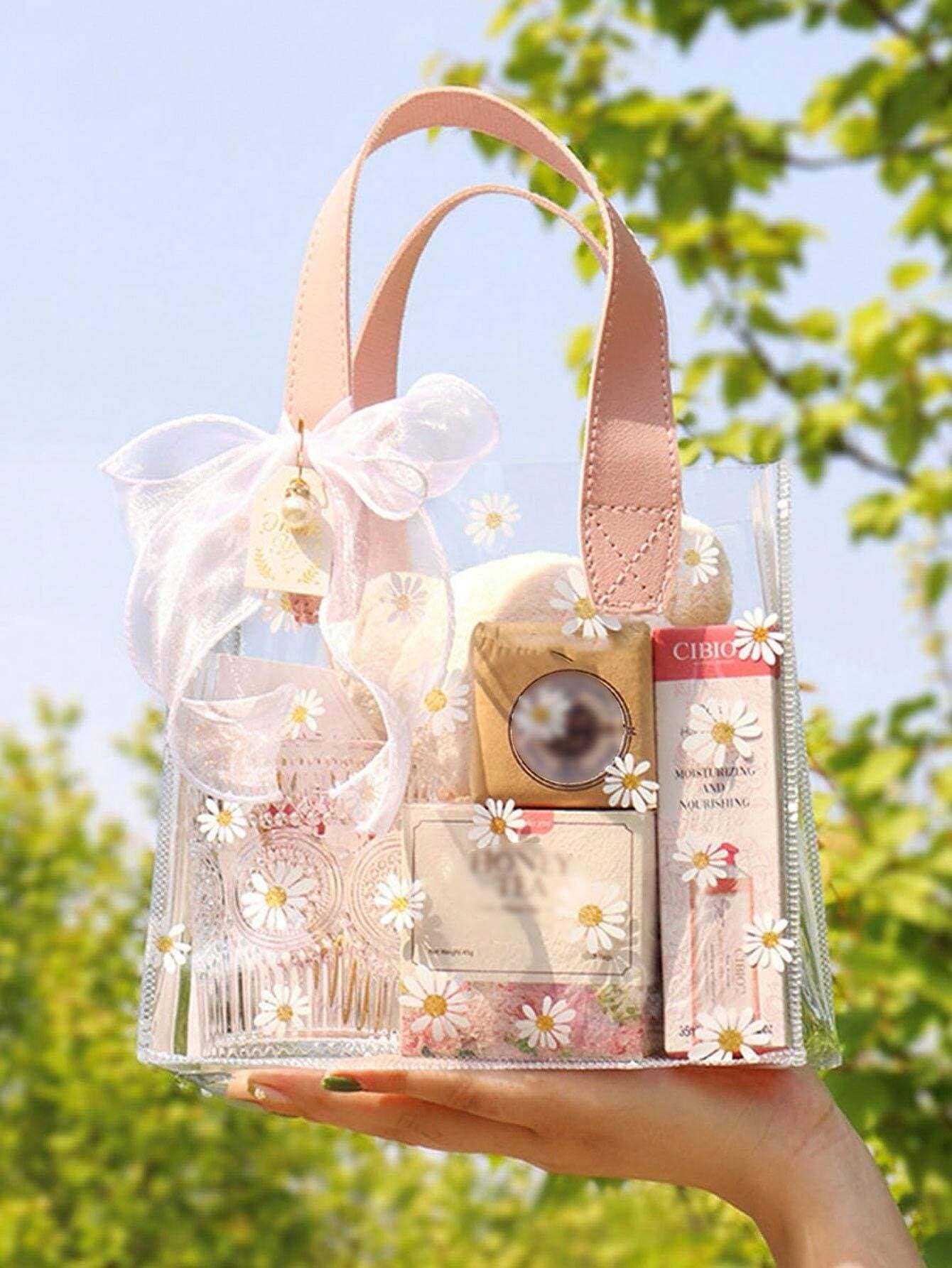 Tea Party Gift Bag with Handle. Pretty Shower Party Favors