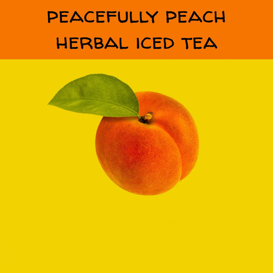 Peacefully Peachy Herbal Iced Tea Bags