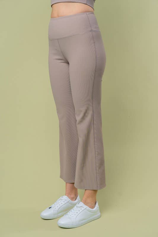 High Waisted Solid Knit Pants