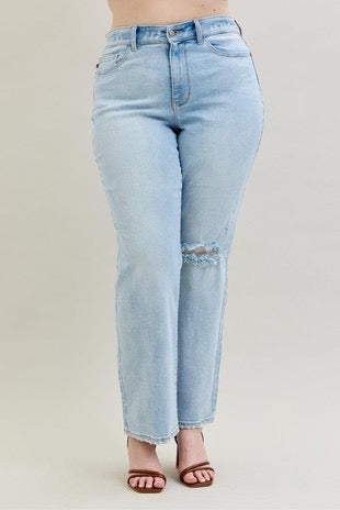Judy Blue Back Pocket Cutout 90's Straight