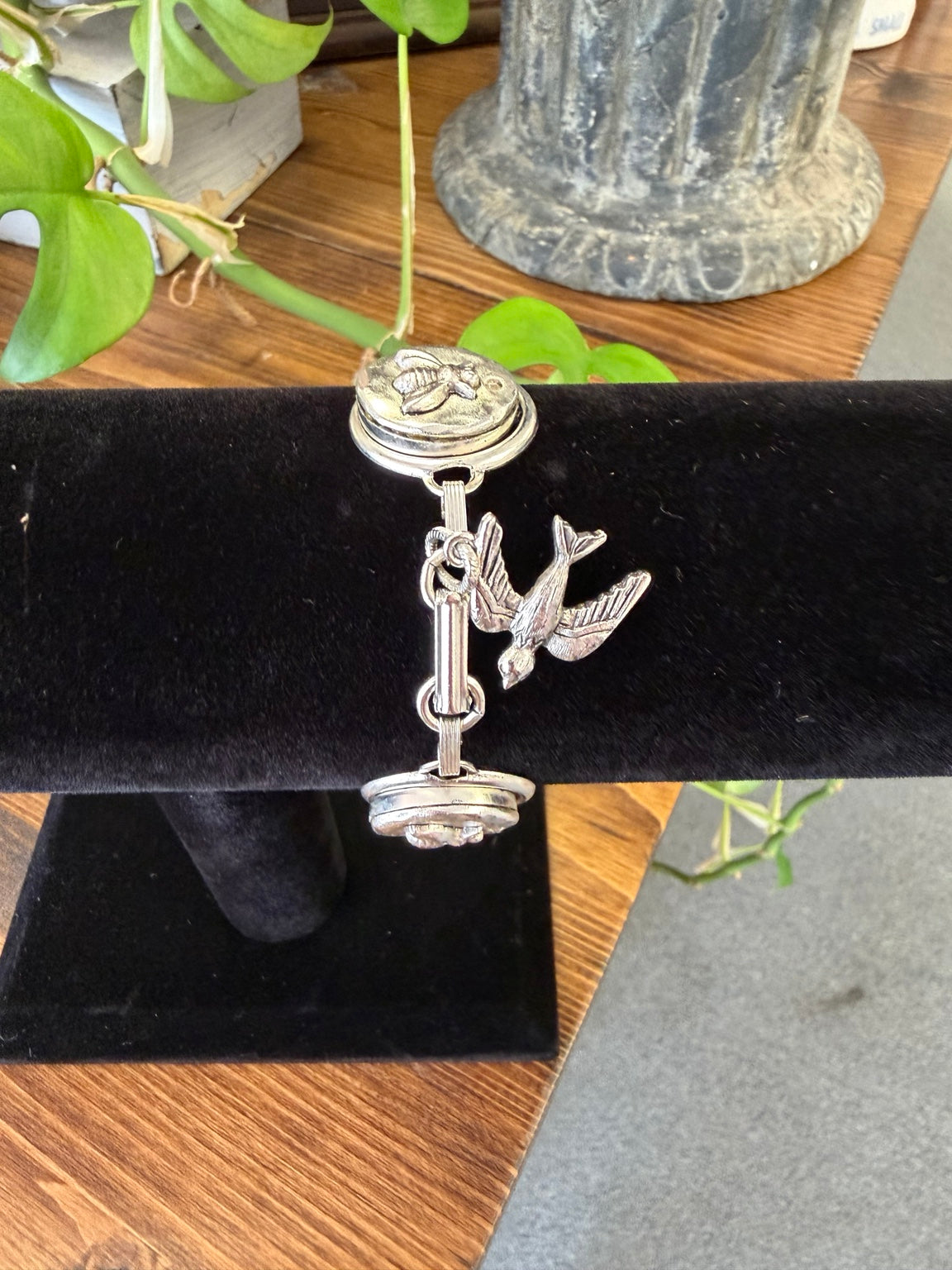 Mustard Seed Silver Bumble Bee Bracelet