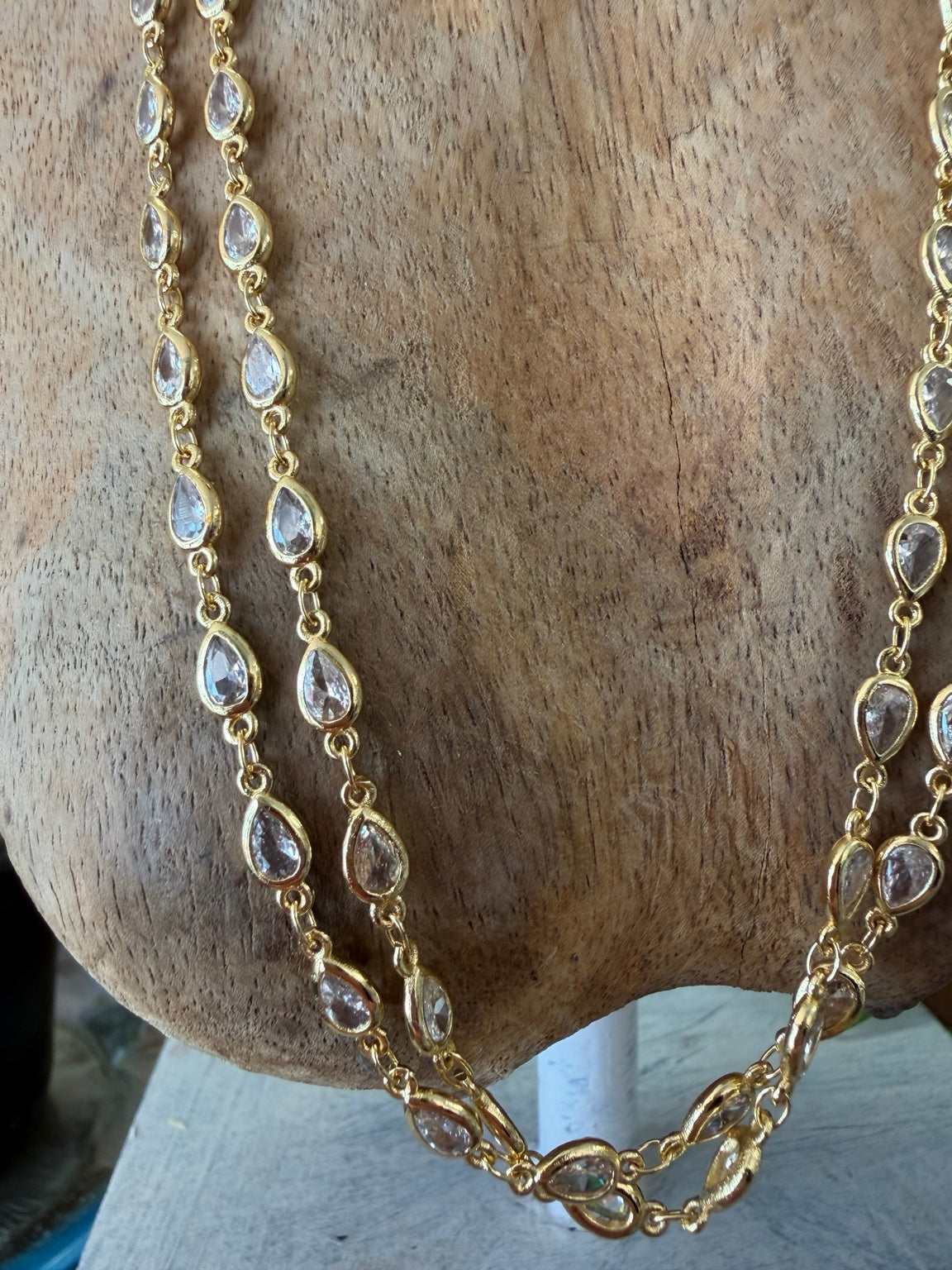 Mustard Seed Crystal Choker Necklace