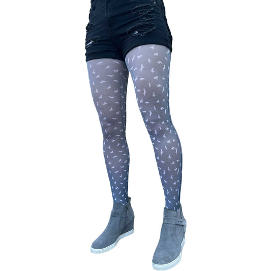 Polka Dog Pattern Tights